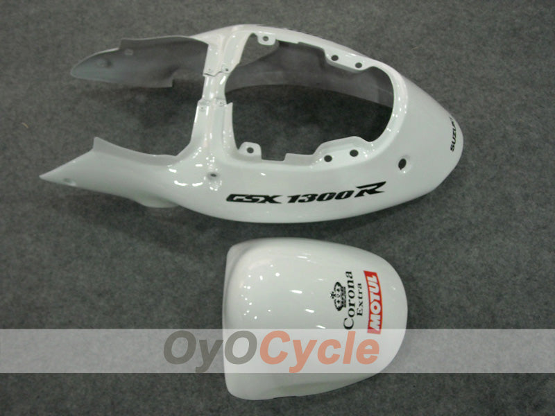 Injection Fairing kit for 99-07 GSXR1300 Hayabusa - White, Black - Corona #OYO87902880