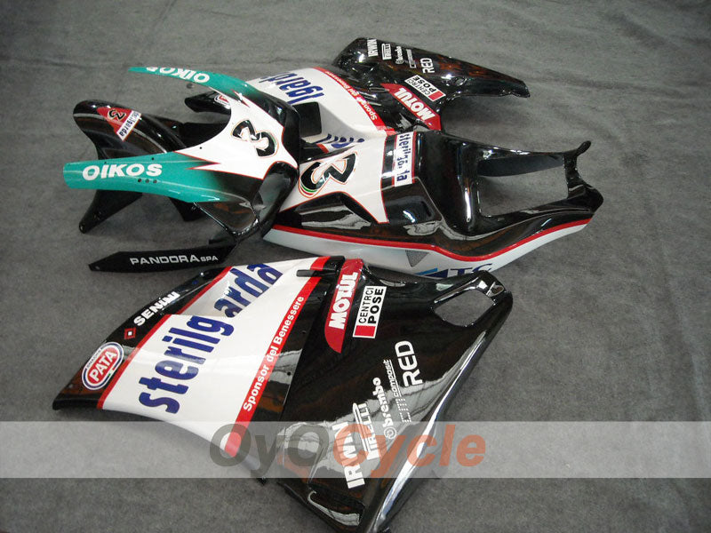 Injection Fairing kit for 99-02 Ducati 996 - White, Black - Sterilgarda #OYO87902234 Main image
