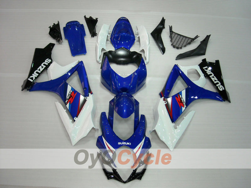 Injection Fairing kit for 07-08 GSX R1000 - Blue, White - Factory Style #OYO87902890