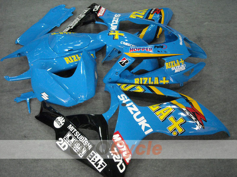 Injection Fairing kit for 06-07 GSX R600 - Yellow, Blue - MOTUL, Rizla+ #OYO87901598