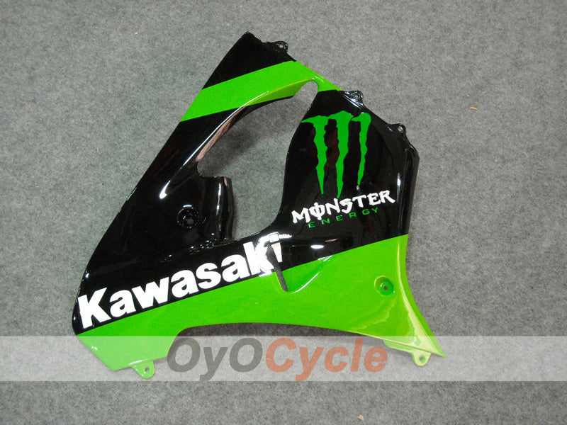Fairing kit for 98-99 NINJA ZX-9R - Green, Black - Monster #OYO87903016