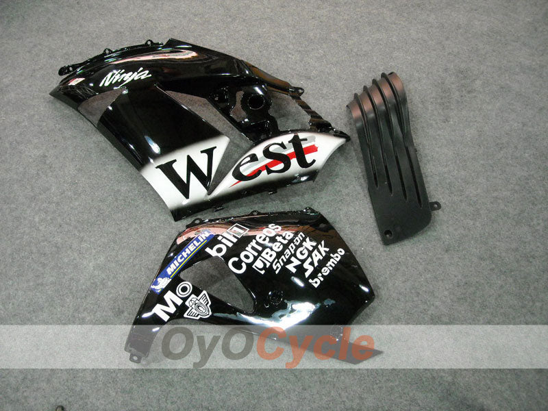 Injection Fairing kit for 06-11 NINJA ZX-14R - Black - West #OYO87902024