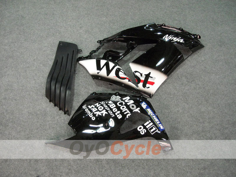 Injection Fairing kit for 06-11 NINJA ZX-14R - Black - West #OYO87902024