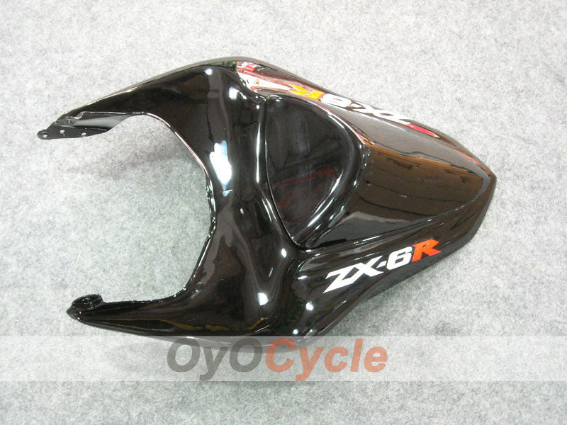 Injection Fairing kit for 07-08 NINJA ZX-6R - Red, Black - Flame #OYO87901934