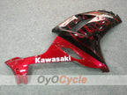 Injection Fairing kit for 07-08 NINJA ZX-6R - Red, Black - Flame #OYO87901934