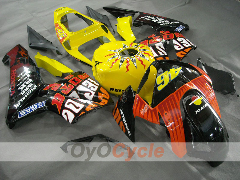 Injection Fairing kit for 05-06 CBR600RR - Yellow, Blue - MICHELIN, RK, Repsol #OYO87900330 Secondary image