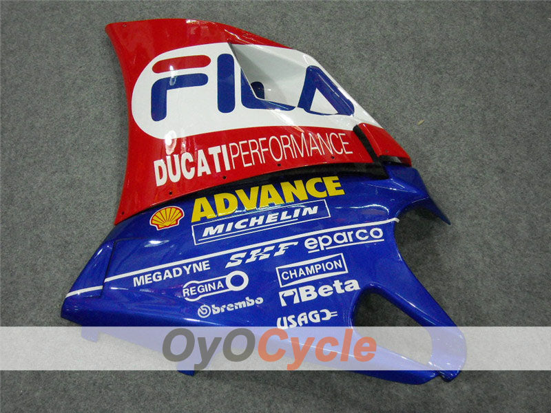 Injection Fairing kit for 02-04 Ducati 998 - Red, Blue - FILA #OYO87902286