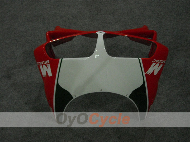 Injection Fairing kit for 02-04 Ducati 998 - Red, White - INFO STRADA #OYO87902295