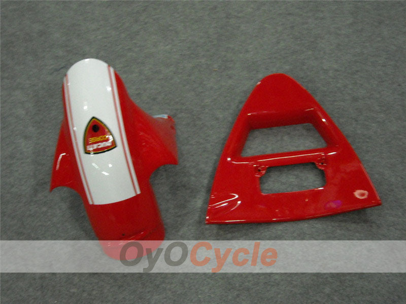 Injection Fairing kit for 02-04 Ducati 998 - Red, White - INFO STRADA #OYO87902295