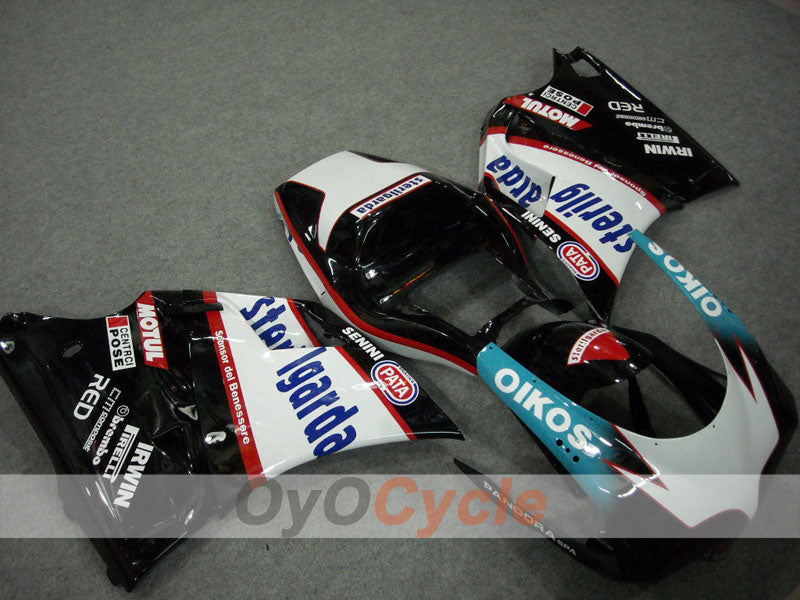 Injection Fairing kit for 94-02 Ducati 748 - White, Black - Sterilgarda #OYO87902077 Main image