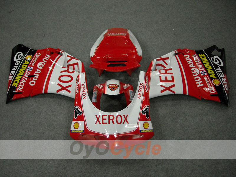 Injection Fairing kit for 99-02 Ducati 996 - Red, White - Xerox #OYO87902236 Secondary image