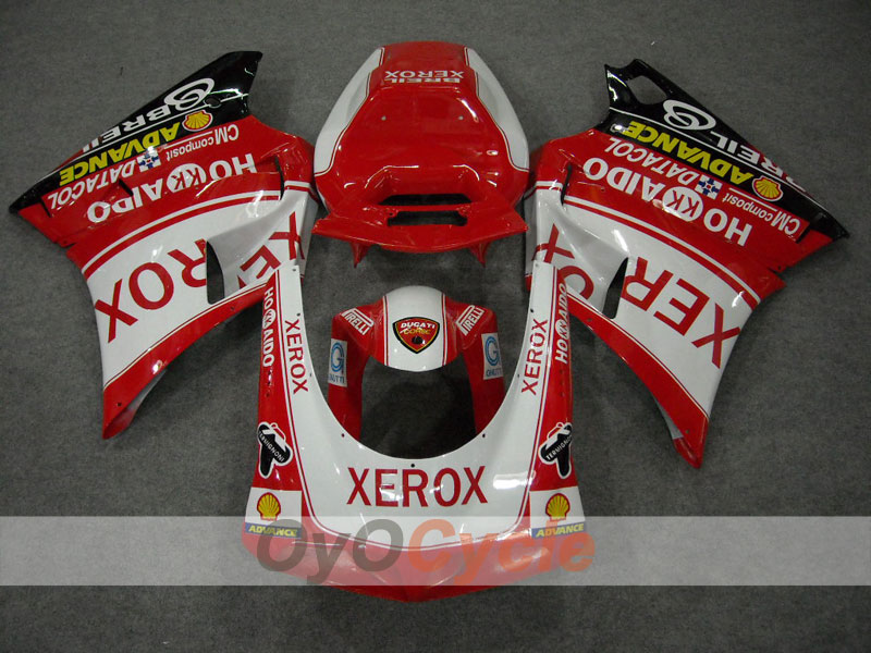 Injection Fairing kit for 94-02 Ducati 748 - Red, White - Xerox #OYO87902085 Secondary image