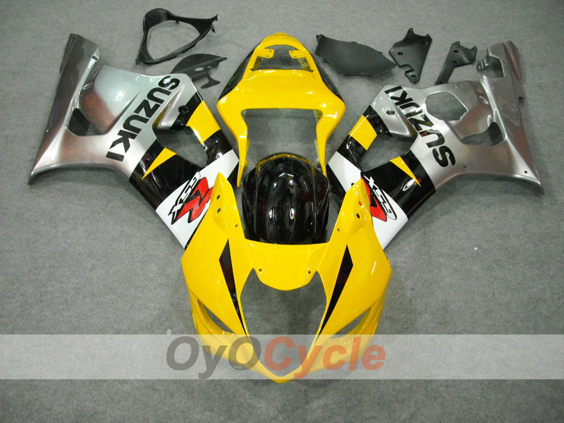 Injection Fairing kit for 04-05 GSXR600 - Yellow, Silver - Factory Style #OYO87901209 Secondary image
