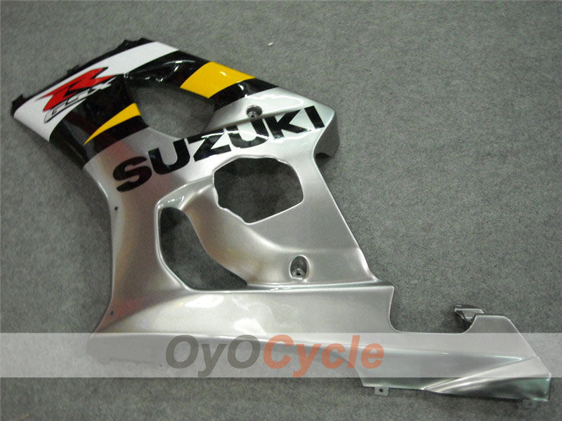 Injection Fairing kit for 03-04 GSX R1000 - Yellow, Silver - Factory Style #OYO87901848