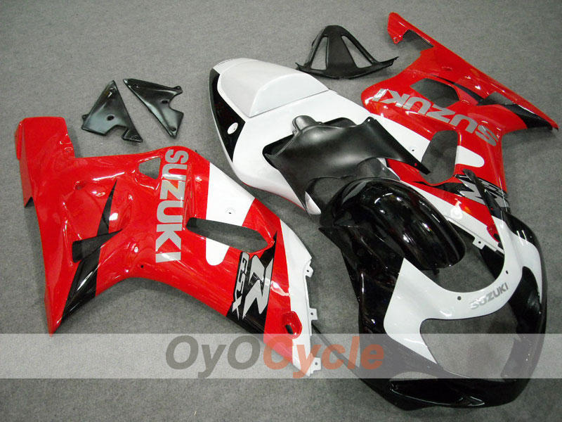 Injection Fairing kit for 01-03 GSX R600 - Red, Black - Factory Style #OYO87901075 Main image