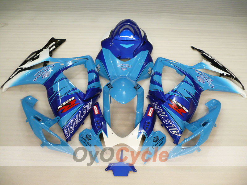 Injection Fairing kit for 06-07 GSX R750 - Blue, White - Corona #OYO87901153