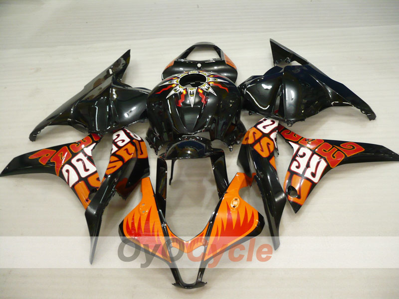 Injection Fairing kit for 09-12 CBR600RR - Orange, Black - Rossi #OYO87900461 Main image
