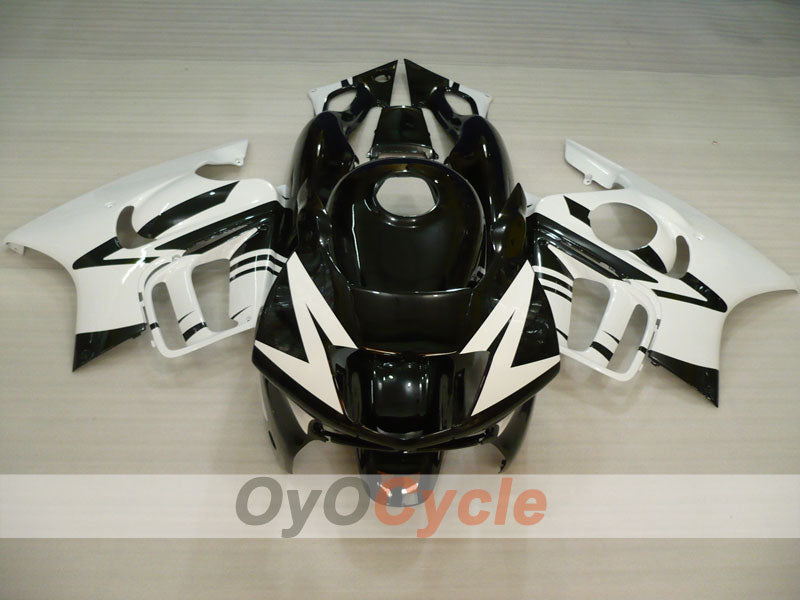 Injection Fairing kit for 95-96 CBR600F3 - White, Black - Factory Style #OYO87900010