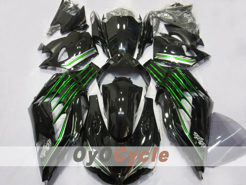 Injection Fairing kit for 12-25 NINJA ZX-14R - Green, Black - Others #OYO87914621