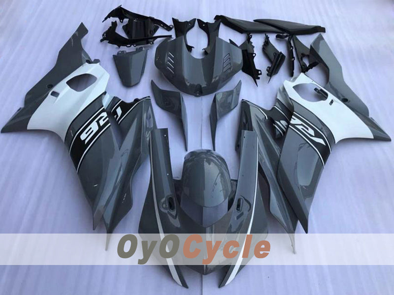 Injection Fairing kit for 17-22 YZF-R6 - White, Grey - Factory Style #OYO87914661 Main image