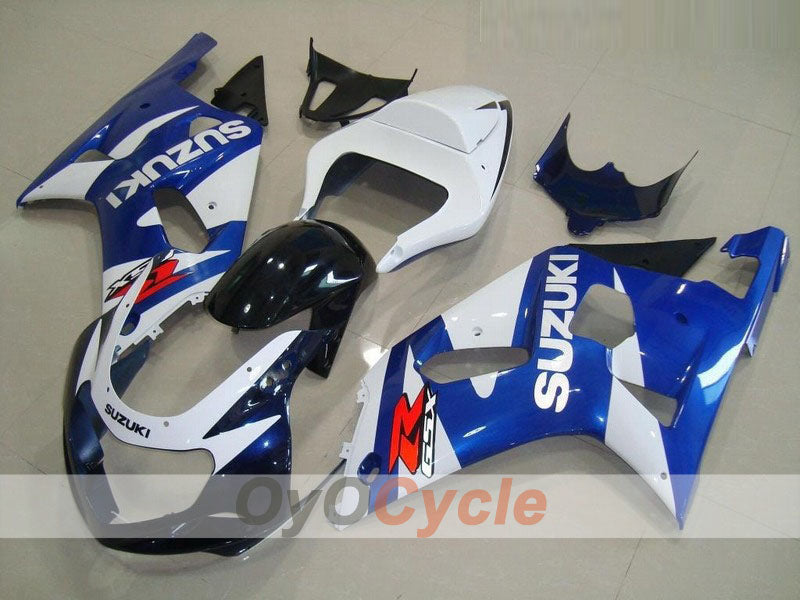 Injection Fairing kit for 00-03 GSX R750 - Blue, White - Factory Style #OYO87901106 Main image