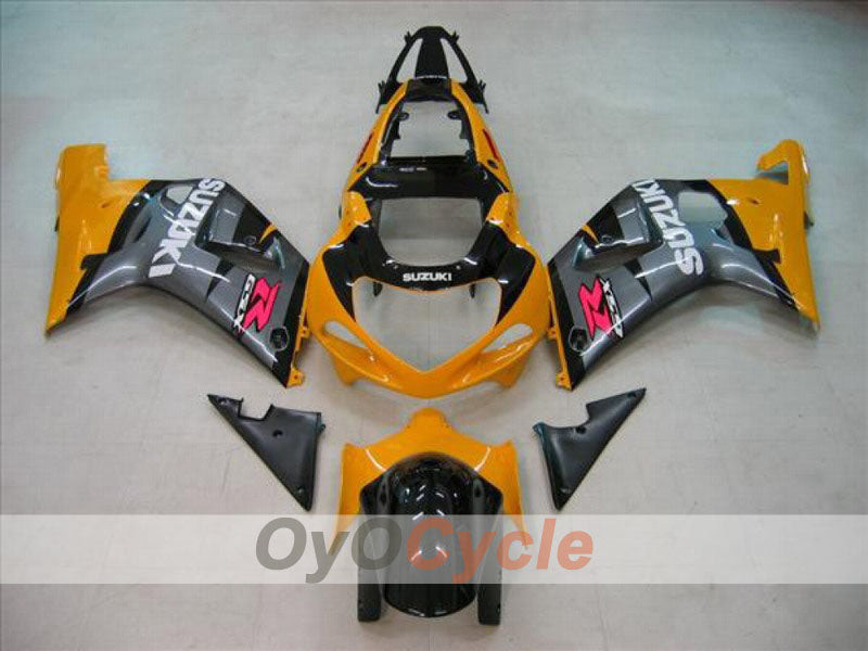 Injection Fairing kit for 00-03 GSX R750 - Orange, Silver - Factory Style #OYO87901097