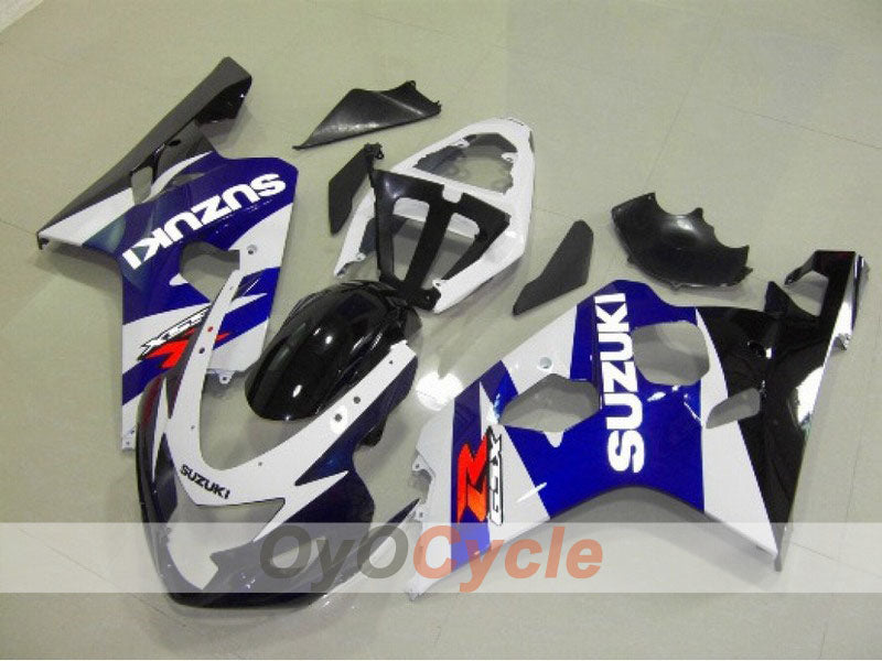 Injection Fairing kit for 04-05 GSXR600 - Blue, White - Factory Style #OYO87901355 Main image