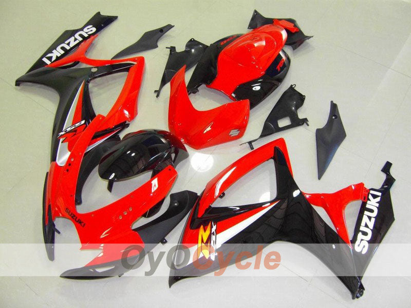 Injection Fairing kit for 06-07 GSX R750 - Red, Black - Factory Style #OYO87901322 Main image