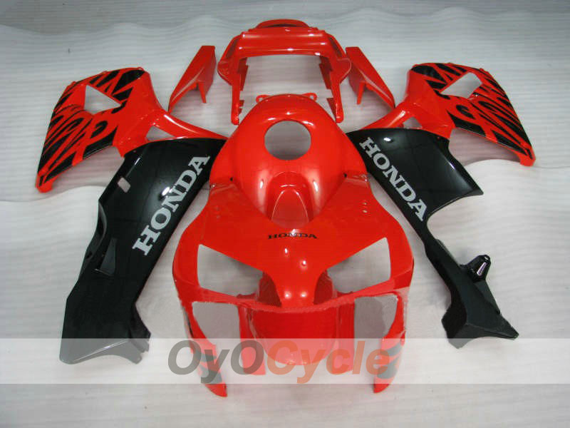 Injection Fairing kit for 03-04 CBR600RR - Red, Black - Flame #OYO87902516