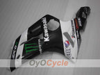 Injection Fairing kit for 03-04 NINJA ZX-6R - White, Black - Monster #OYO87901810