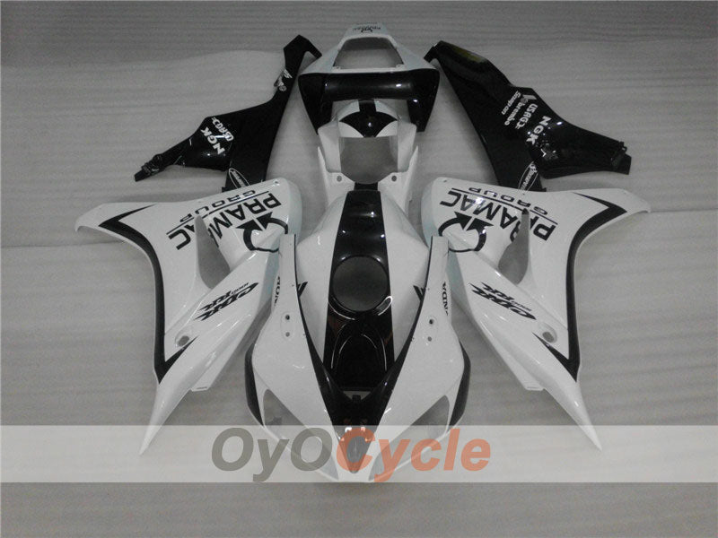 Injection Fairing kit for 06-07 CBR1000RR - White, Black - PRAMAC #OYO87900635 Main image