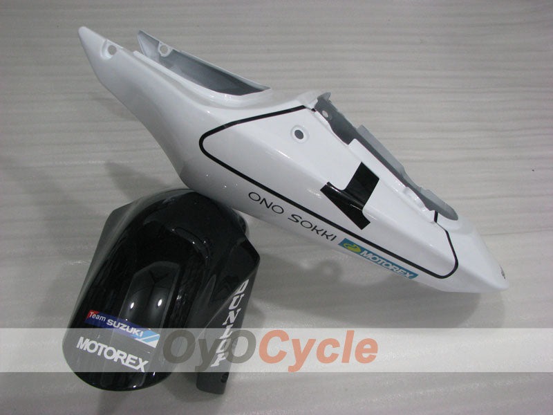 Injection Fairing kit for 00-03 GSX R750 - White, Black - MOTOREX #OYO87905136