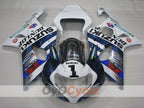 Injection Fairing kit for 00-03 GSX R750 - White, Black - MOTOREX #OYO87905136