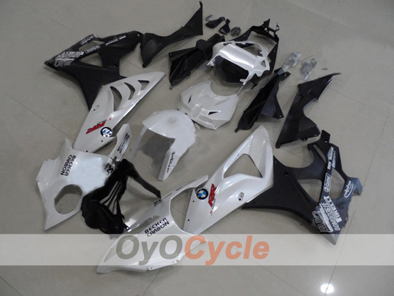 Injection Fairing kit for 09-14 BMW S1000RR - White, Black - Castrol #OYO87903152 Main image