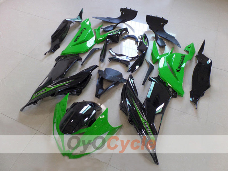 Injection Fairing kit for 13-18 NINJA ZX-6R - Green, Black - Factory Style #OYO87903157 Main image