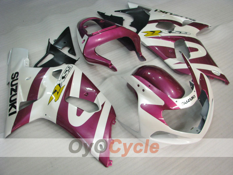 Injection Fairing kit for 01-03 GSX R600 - Purple, White, Black - Factory Style #OYO87905108 Main image