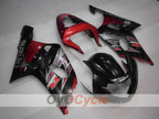 Injection Fairing kit for 01-03 GSX R600 - Red, Black - Factory Style #OYO87901069