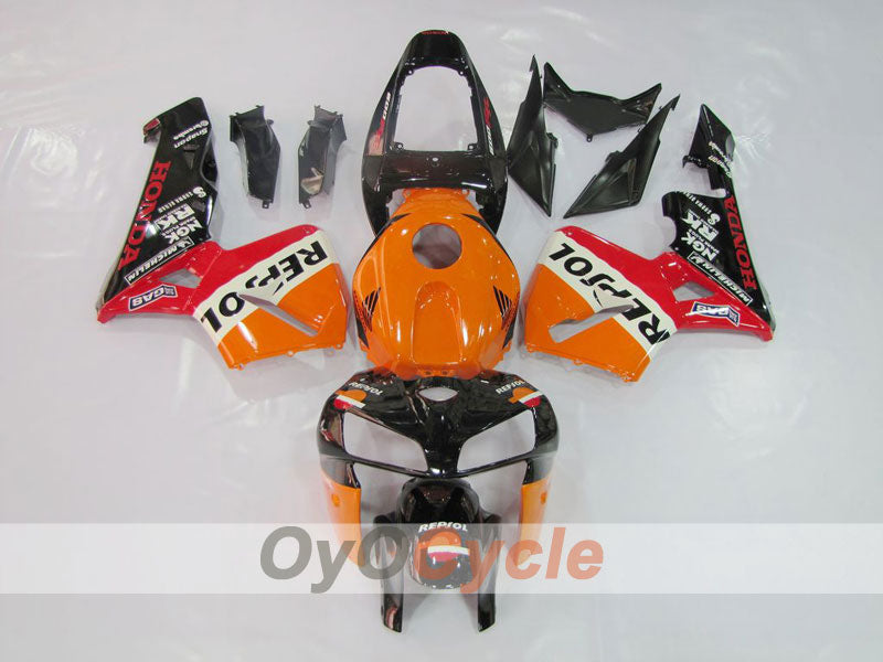 Injection Fairing kit for 05-06 CBR600RR - Orange, Black - MICHELIN, RK, Repsol #OYO87900331