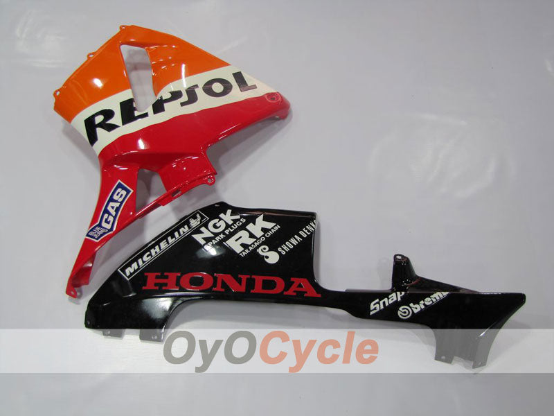 Injection Fairing kit for 03-04 CBR600RR - Orange, Black - Repsol #OYO87902573