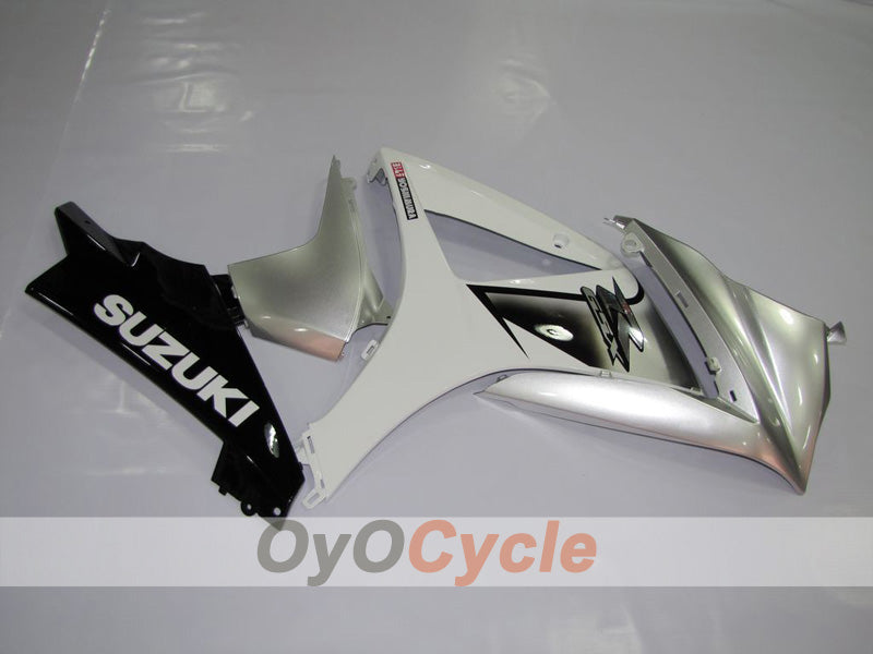 Injection Fairing kit for 07-08 GSX R1000 - White, Silver - Factory Style #OYO87902891