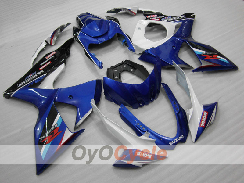 Injection Fairing kit for 09-16 GSX R1000 - Blue, White - Factory Style, MOTUL #OYO87902868