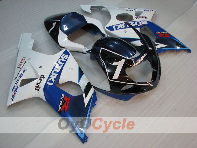 Injection Fairing kit for 01-03 GSX R600 - Blue, White - Factory Style #OYO87905091