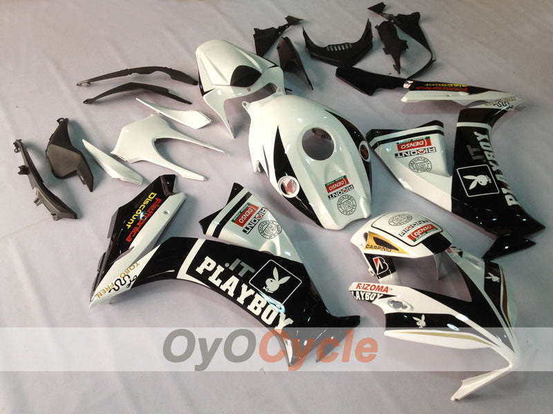 Injection Fairing kit for 12-16 CBR1000RR - White, Black - PlayBoy #OYO87902790 Main image