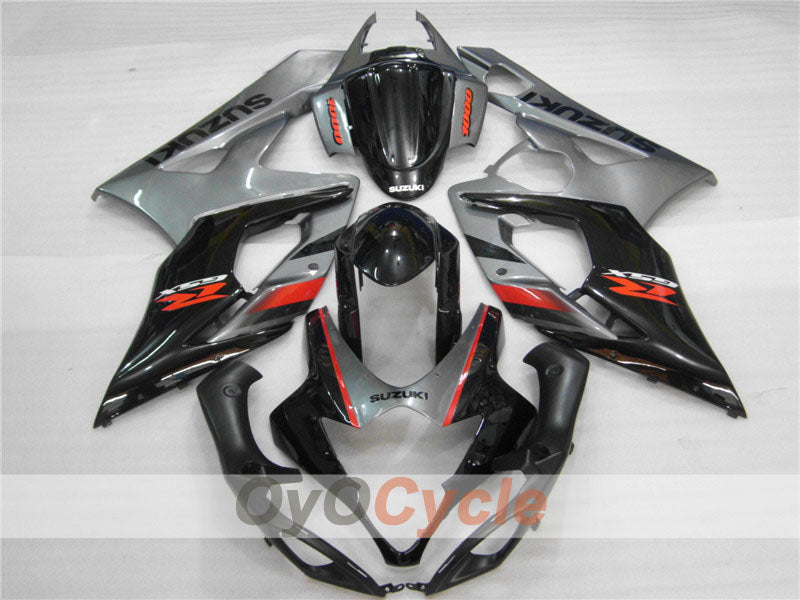 Injection Fairing kit for 05-06 GSX R1000 - Black, Silver - Factory Style #OYO87901980 Secondary image