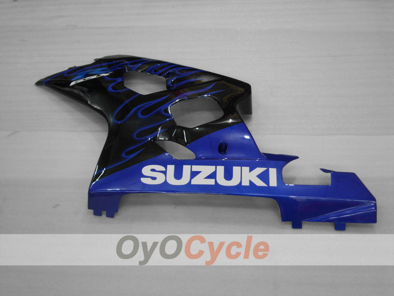 Injection Fairing kit for 04-05 GSXR600 - Blue, Black - Flame #OYO87901178