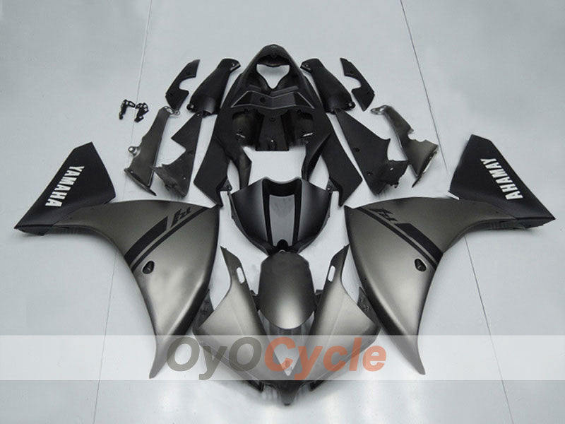 Injection Fairing kit for 12-14 YZF-R1 - Black, Grey, Matte - Factory Style #OYO87903174 Main image