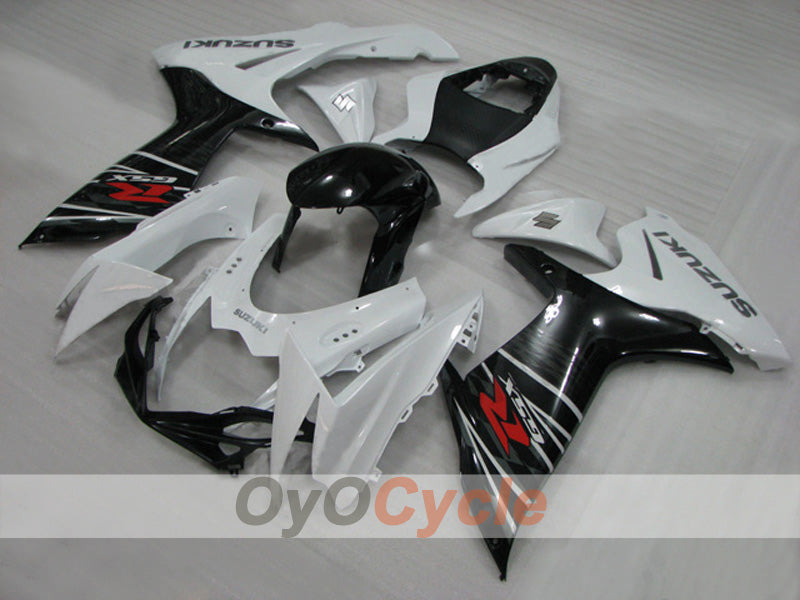 Injection Fairing kit for 11-26 GSX R600 - White, Black - Factory Style #OYO87903219 Main image