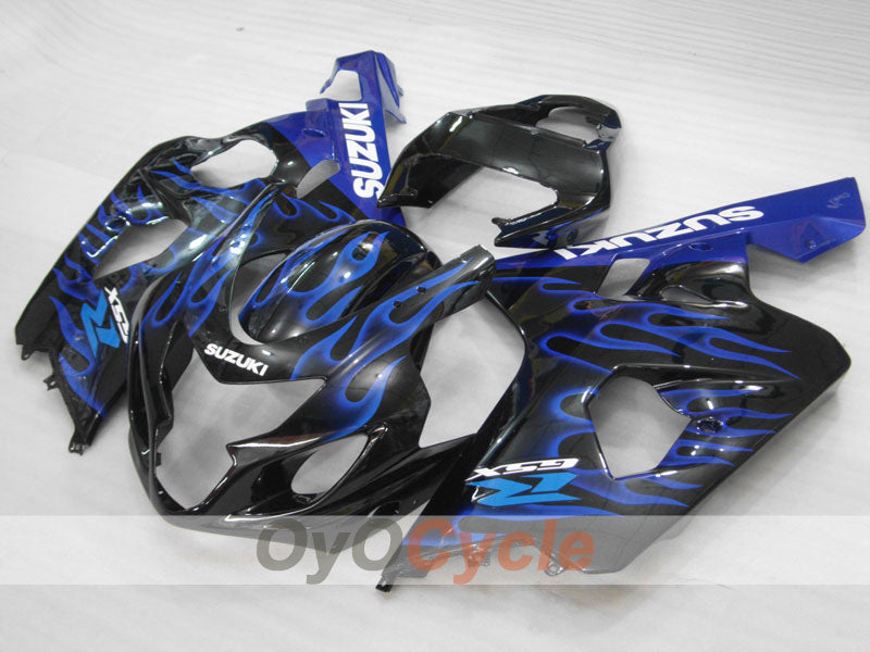Injection Fairing kit for 04-05 GSXR600 - Blue, Black - Flame #OYO87901178 Secondary image