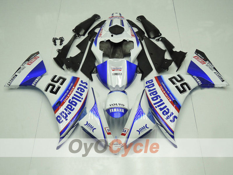 Injection Fairing kit for 12-14 YZF-R1 - Blue, White - Sterilgarda #OYO87903176