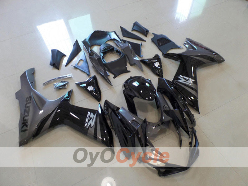 Injection Fairing kit for 11-26 GSX R600 - Black, Grey - Factory Style #OYO87903221 Main image
